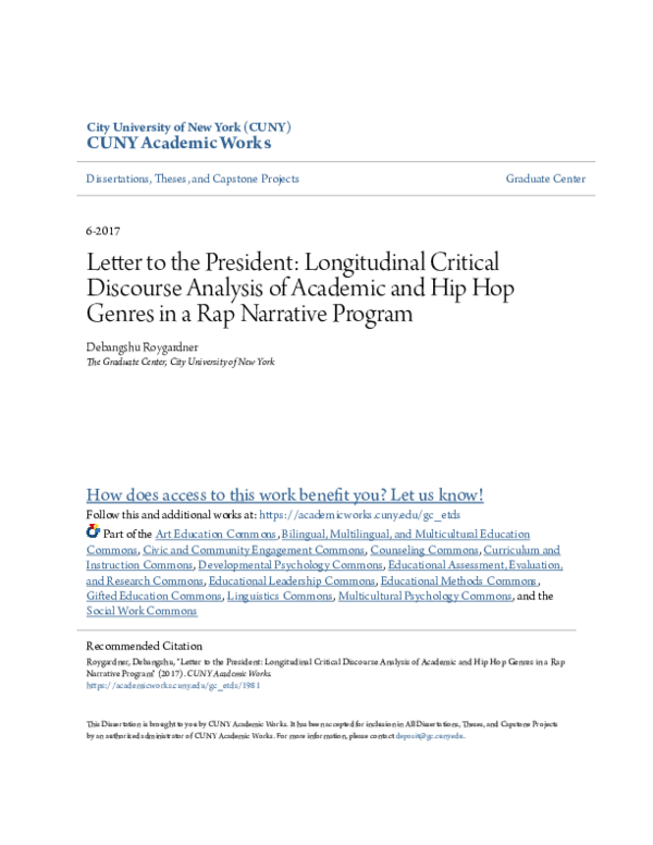 PDF Letter To The President Longitudinal Critical Discourse Analysis pdf-letter-to-the-president-longitudinal-critical-discourse-analysis