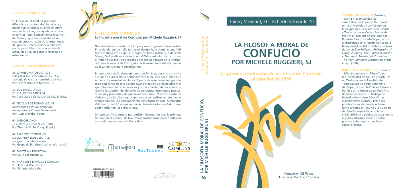 (PDF) La filosofía moral de Confucio por Michele Ruggieri, SJ