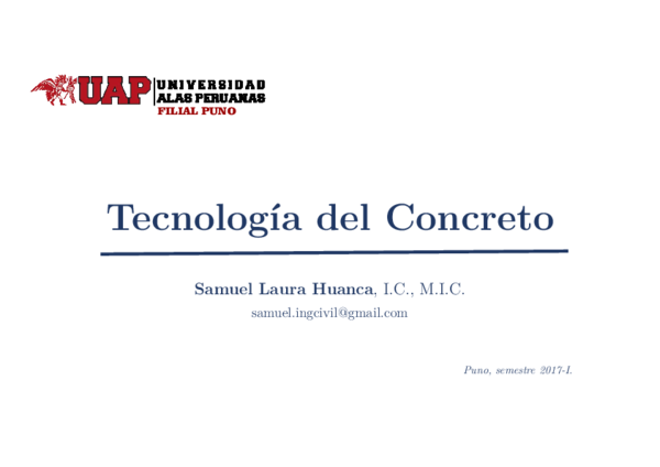 (PDF) Tecnología del Concreto