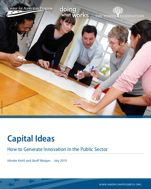 (PDF) How to Generate Innovation in the Public Sector
