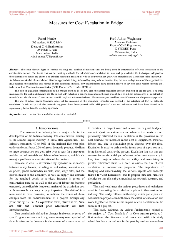 Price escalation clause image