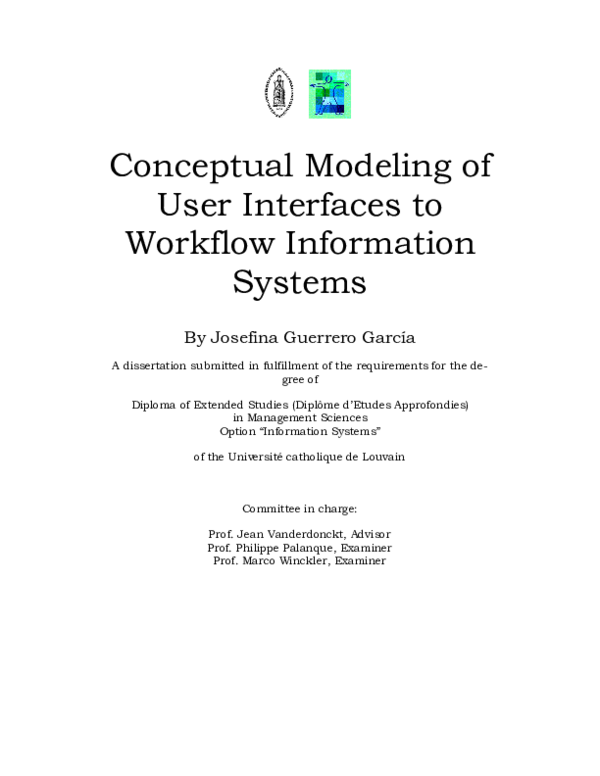 (PDF) Conceptual Modeling of User Interfaces to Workflow Information ...