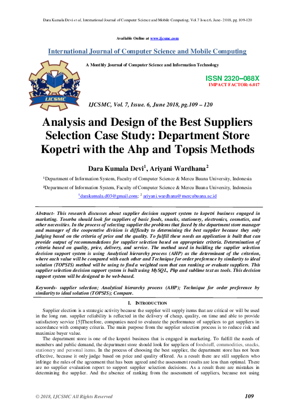 Supplier selection case study essay 07 picture