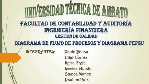 (PPT) DIAGRAMA DE FLUJO Y DIAGRAMA DE PEPSU