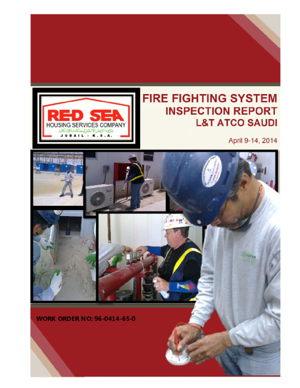 (PDF) FIRE FIGHTING SYSTEM INSPECTION REPORT