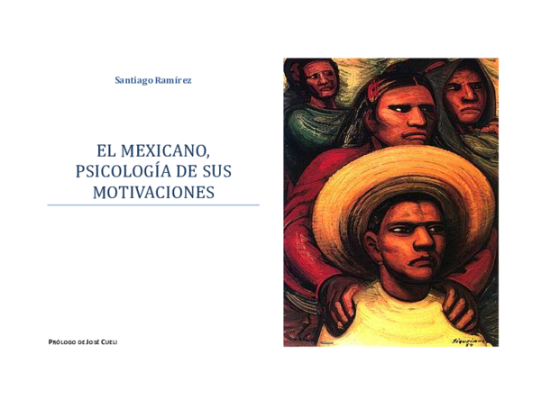 (PDF) El Mexicano Psicologia de sus Motivaciones Ramirez | Leonardo