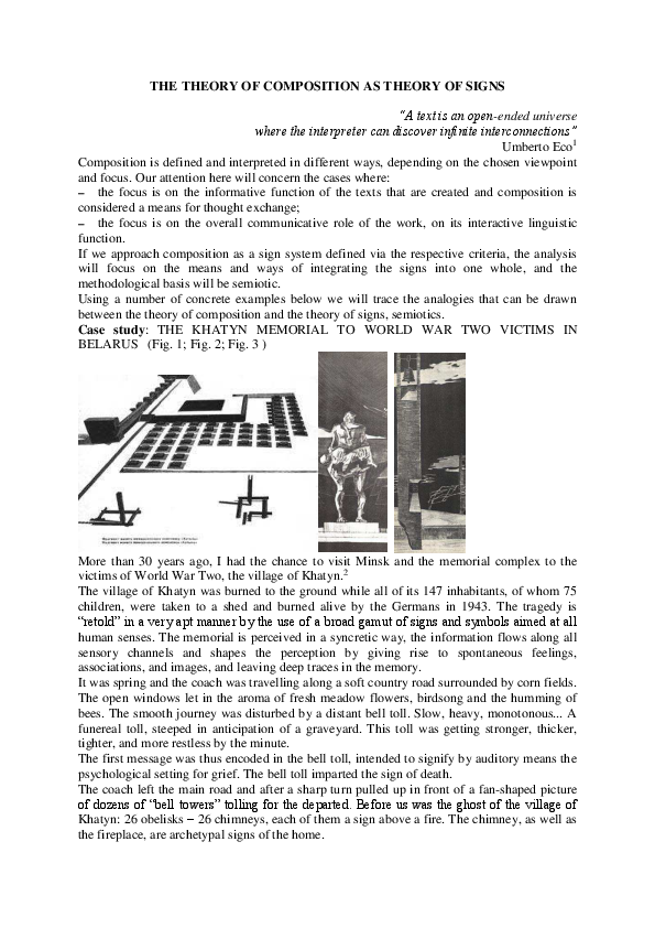 (PDF) THE THEORY OF COMPOSITION AS THEORY OF SIGNS