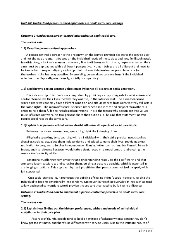 Understand person centred approaches essay picture