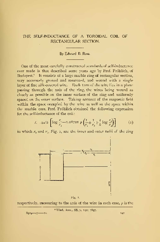(PDF) THE SELFINDUCTANCE OF A TOROIDAL COIL OF RECTANGULAR SECTION Syahril Rhomadoni