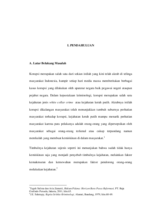Pdf Bab I Korupsi Samigel Lorenzo Academia Edu