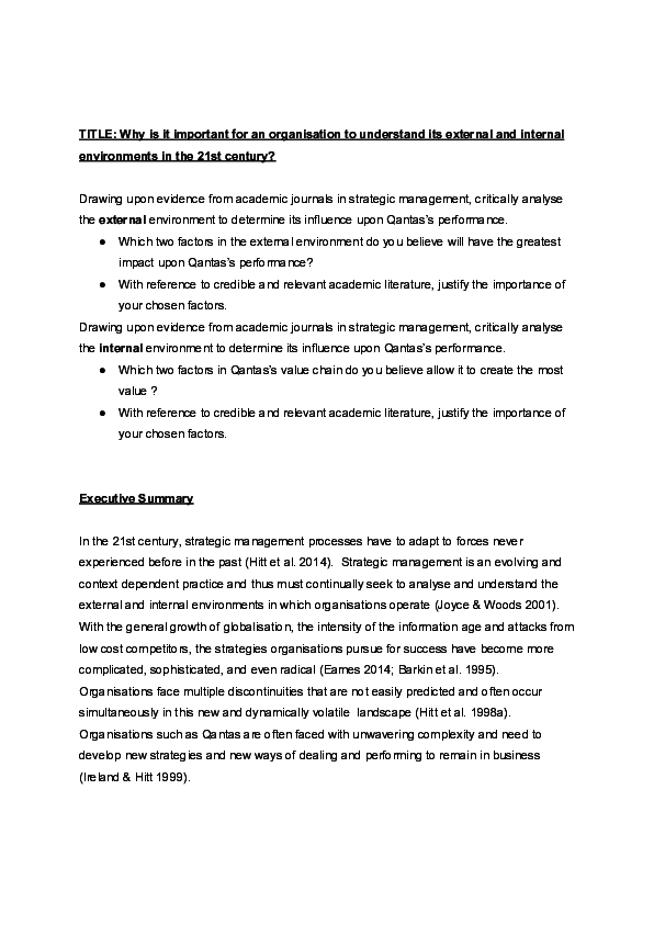 Internal And External Factors Research Papers Academia Edu