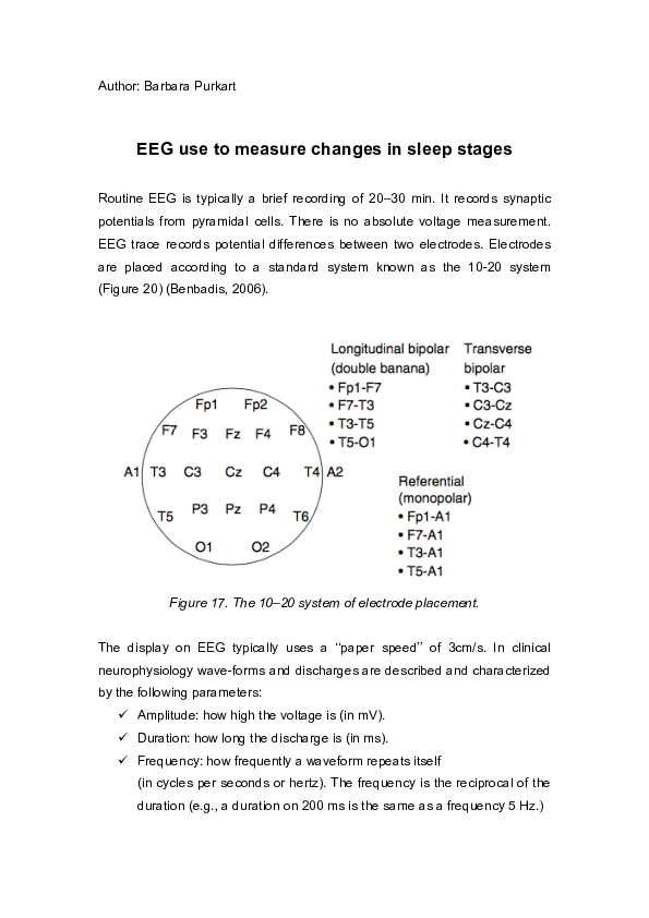 (PDF) EEG use to measure changes in sleep stages