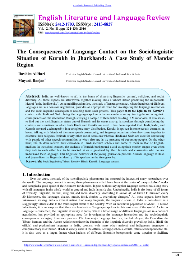 (PDF) The languages of Manipur: A case study of the Kuki-Chin languages ...