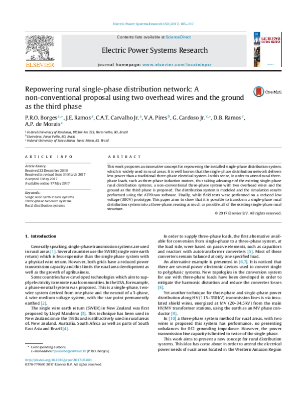(PDF) Repowering rural single-phase distribution network: A non ...