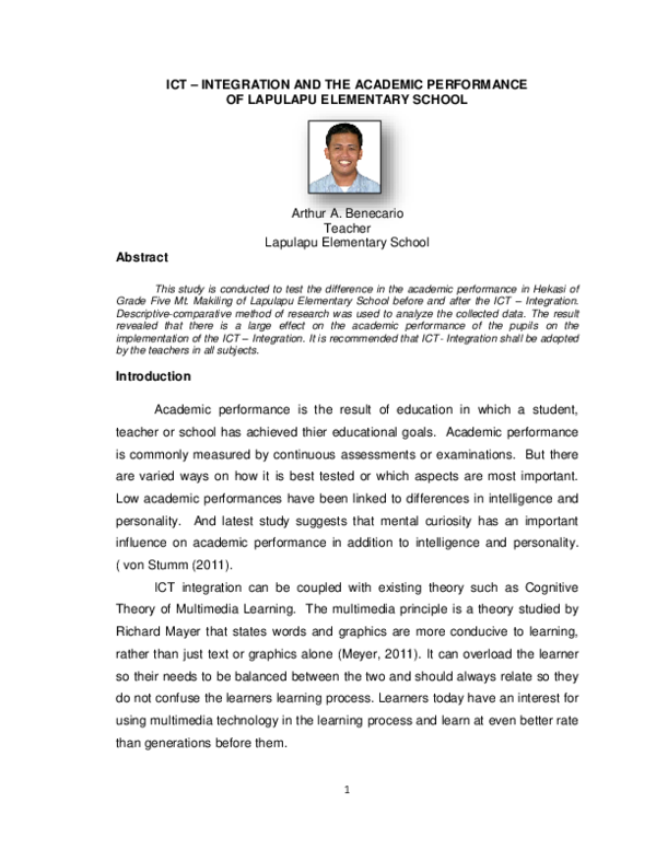 (DOC) ICT – INTEGRATION AND THE ACADEMIC PERFORMANCE OF LAPULAPU ...