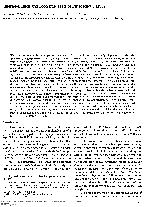 bootstrap interpretation