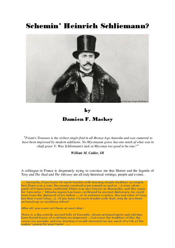 (DOC) Schemin' Heinrich Schliemann?