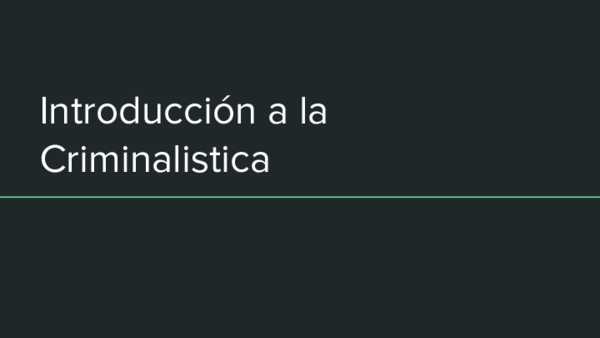 (PDF) Introducción a la Criminalistica