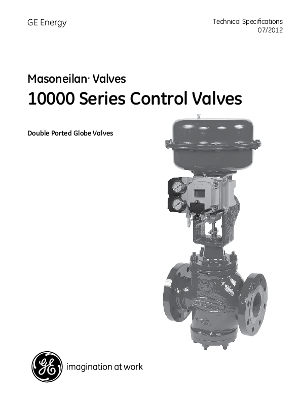 (PDF) Masoneilan * Valves 10000 Series Control Valves Double Ported