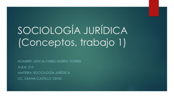 (PPT) SOCIOLOGÍA JURÍDICA Fernando Huerta Torres