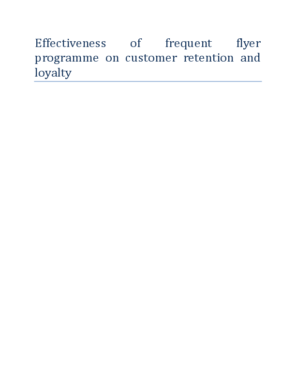 customer satisfaction and customer loyalty | Custom PHD Thesis