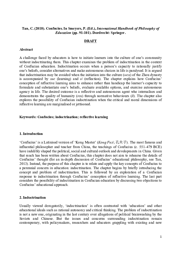 What did confucius believe in image