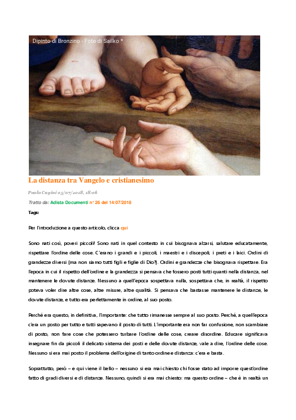 (PDF) LA DISTANZA TRA VANGELO E CRISTIANESIMO PAOLO CUGINI Academia.edu (PDF) LA DISTANZA TRA VANGELO E CRISTIANESIMO PAOLO CUGINI Academia.edu