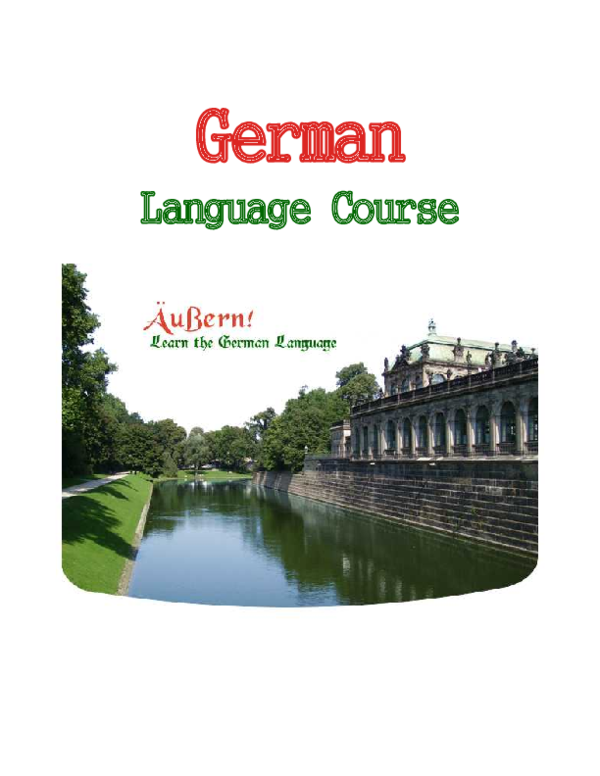 (PDF) German Language Course German Language Course Traduc ONPLC