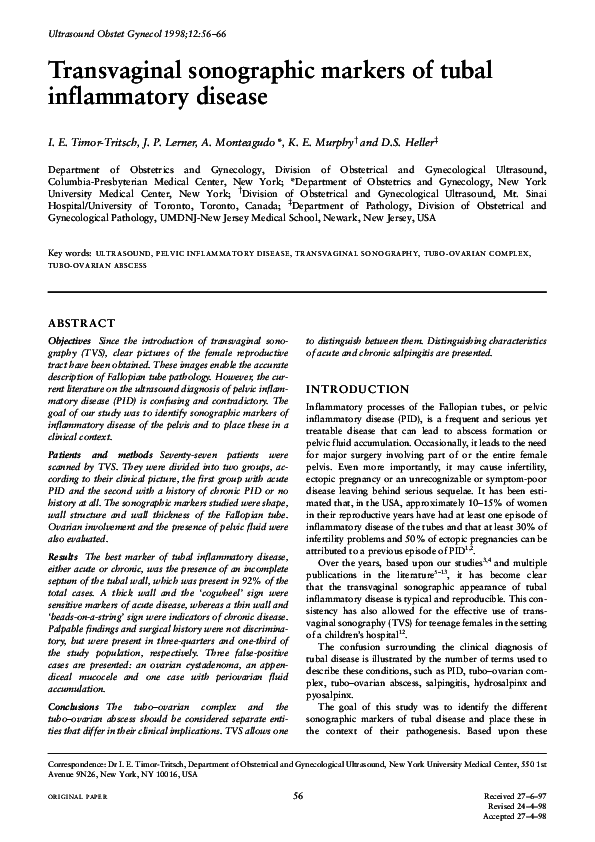 PDF) Diagnostic Laparoscopy To Assess Tubal And Pelvic, 56 OFF