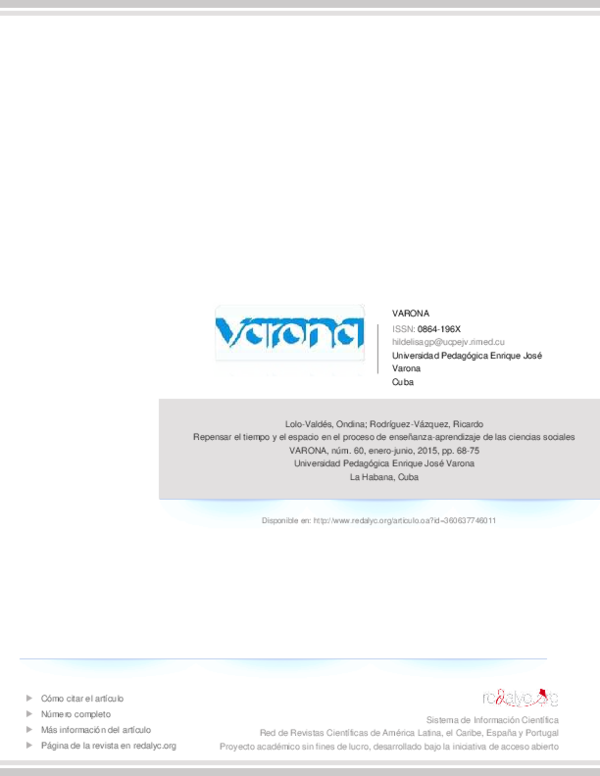 (PDF) Tiempo y espacio REYNA CHAVEZ