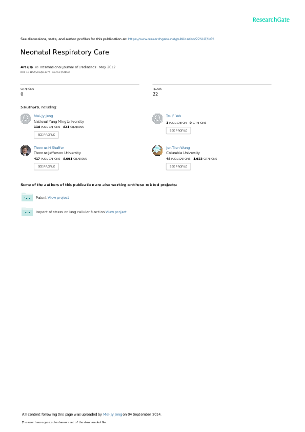 MANUAL OF NEONATAL RESPIRATORY CARE PDF visual data 3