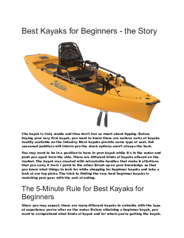 (DOC) best kayaks for beginners.docx Mark Critchlow Academia.edu