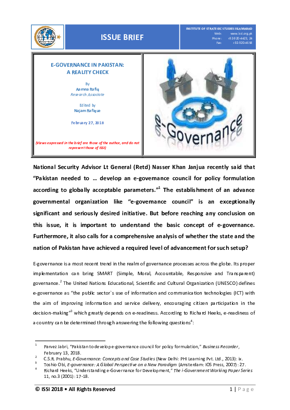 Advantage of e governance picture