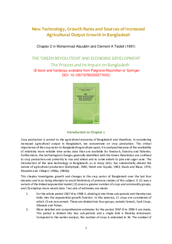 (PDF) New Technology, Growth Rates and Sources of Increased ...