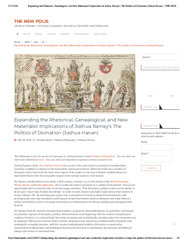 (PDF) Expanding the Rhetorical, Genealogical, and New Materialist ...