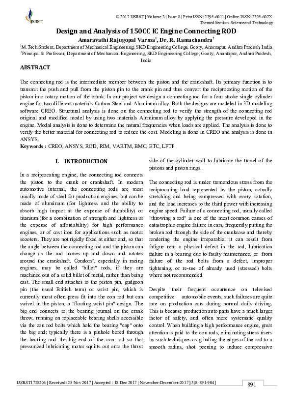 Design of connecting rod formula picture