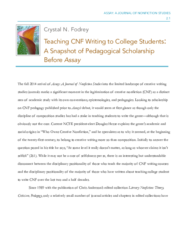 Nonfiction essay topics picture