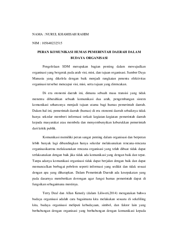 Essay komunikasi organisasi 08 image