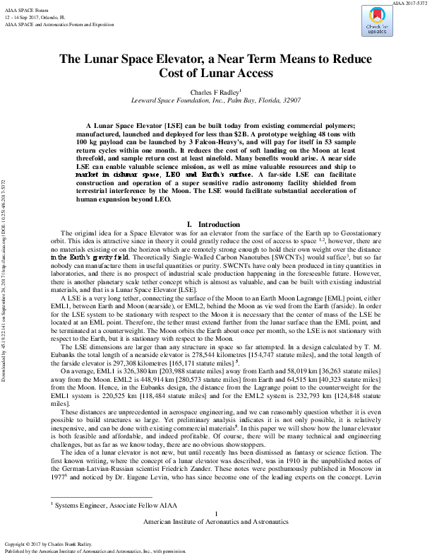 Space elevator height image