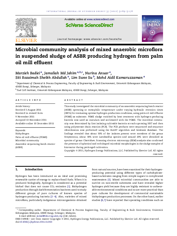 (PDF) Microbial community analysis of mixed anaerobic microflora in ...