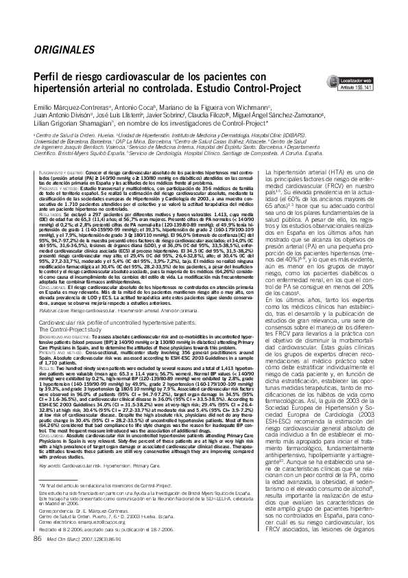 Hipertension arterial controlada pdf