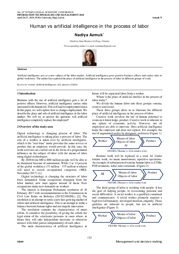 (PDF) Human vs artificial intelligence in the process of labor (The ...