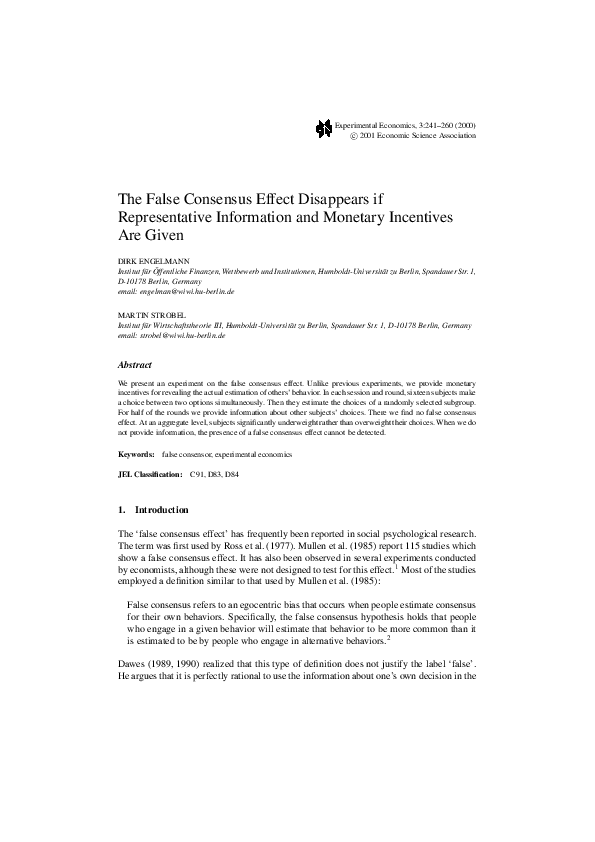 Difference between unrealistic optimism and false consensus effect image
