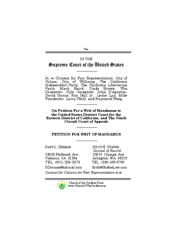 (PDF) U.S. Supreme Court Docket 18123 Petition For a Writ of