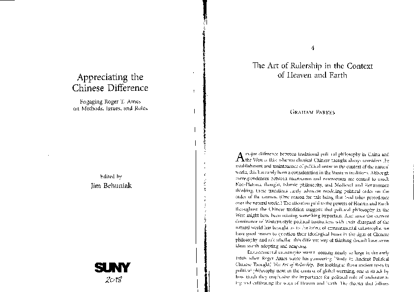 (PDF) The Art of Rulership in the Context of Heaven and Earth (2018