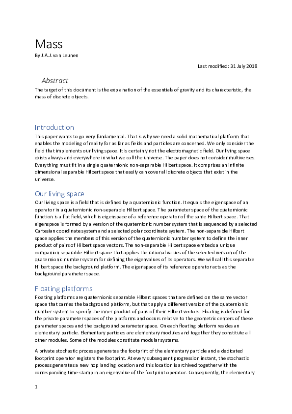 (PDF) Mass