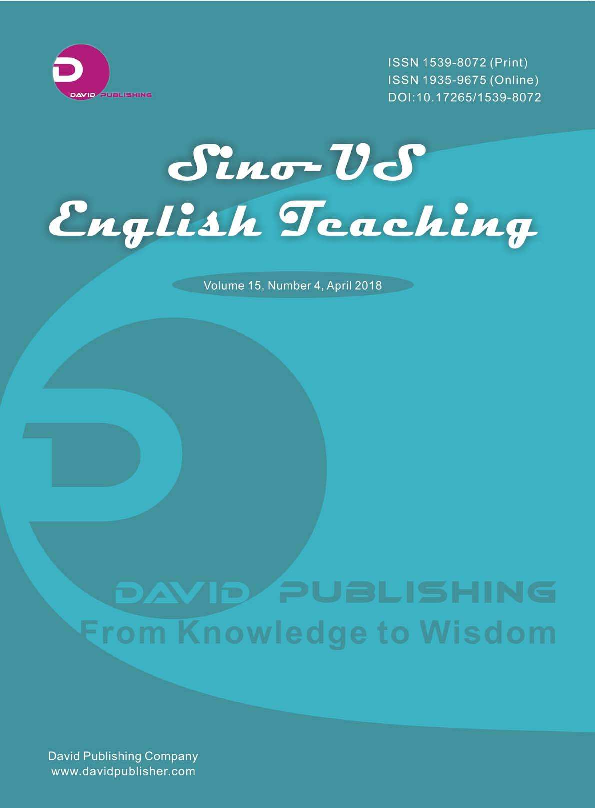 PDF) Issue 4 of 2018 Sino-US English Teaching