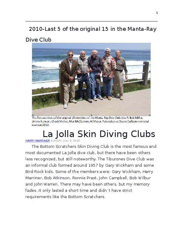 (DOC) La Jolla Skin Diving Clubs Harry A Marriner Academia.edu