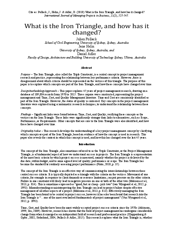 Iron triangle essay 08 picture