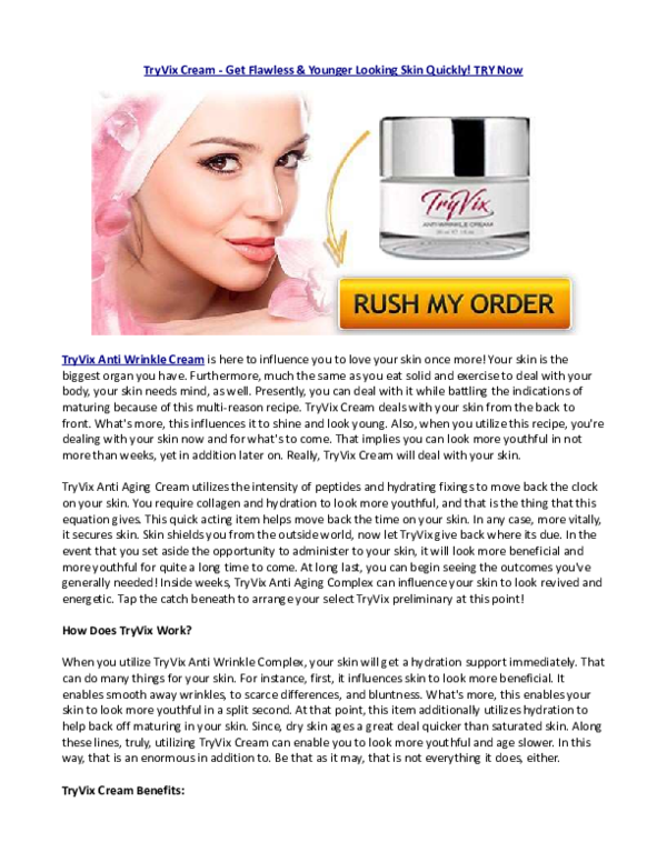 Wrinkle tryvix cream anti